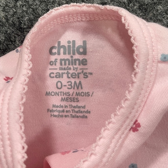 *BABY Girl’s Child of Mine by Carter’s Bodysuit & Beanie Sz 0-3 Months - Picture 6 of 8